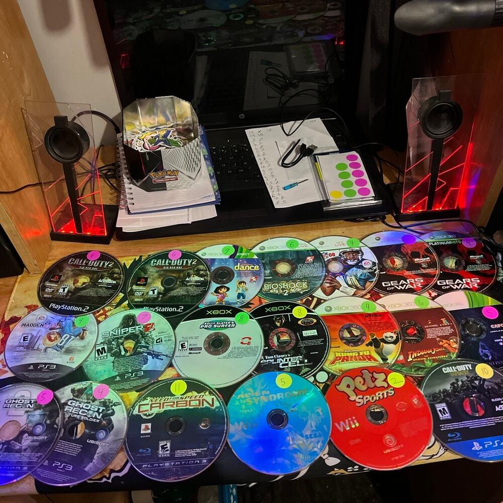 Video games lot of disc